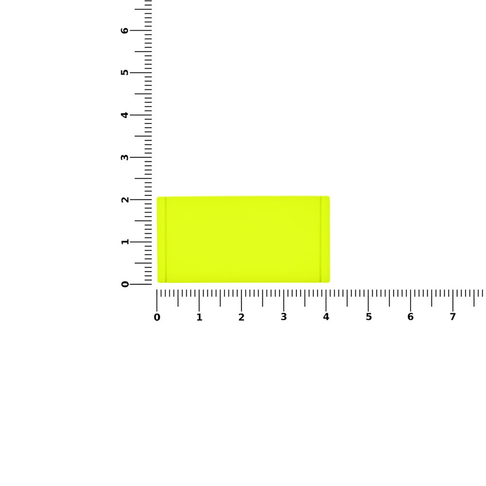 Лейбл из ПВХ Dzeta, S, желтый неон — изображение 3