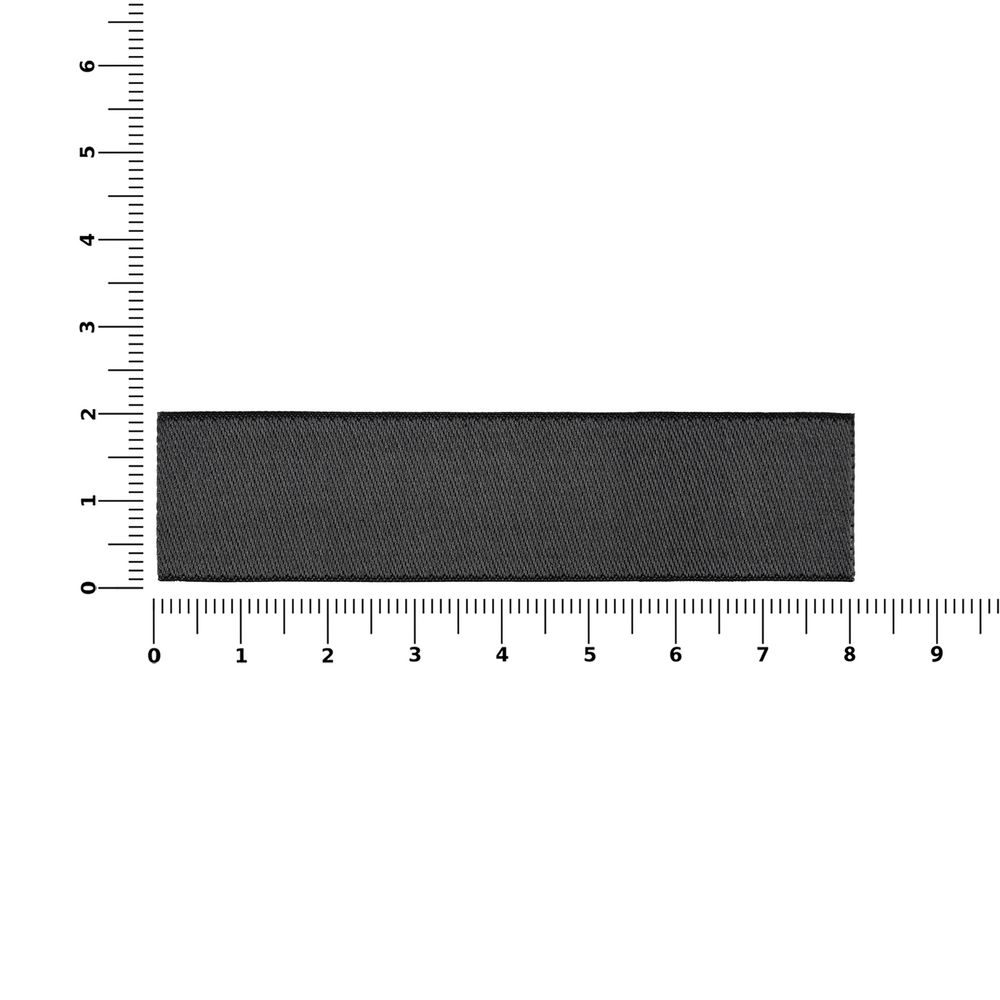 Лейбл тканевый Epsilon, S, темно-серый — изображение 4