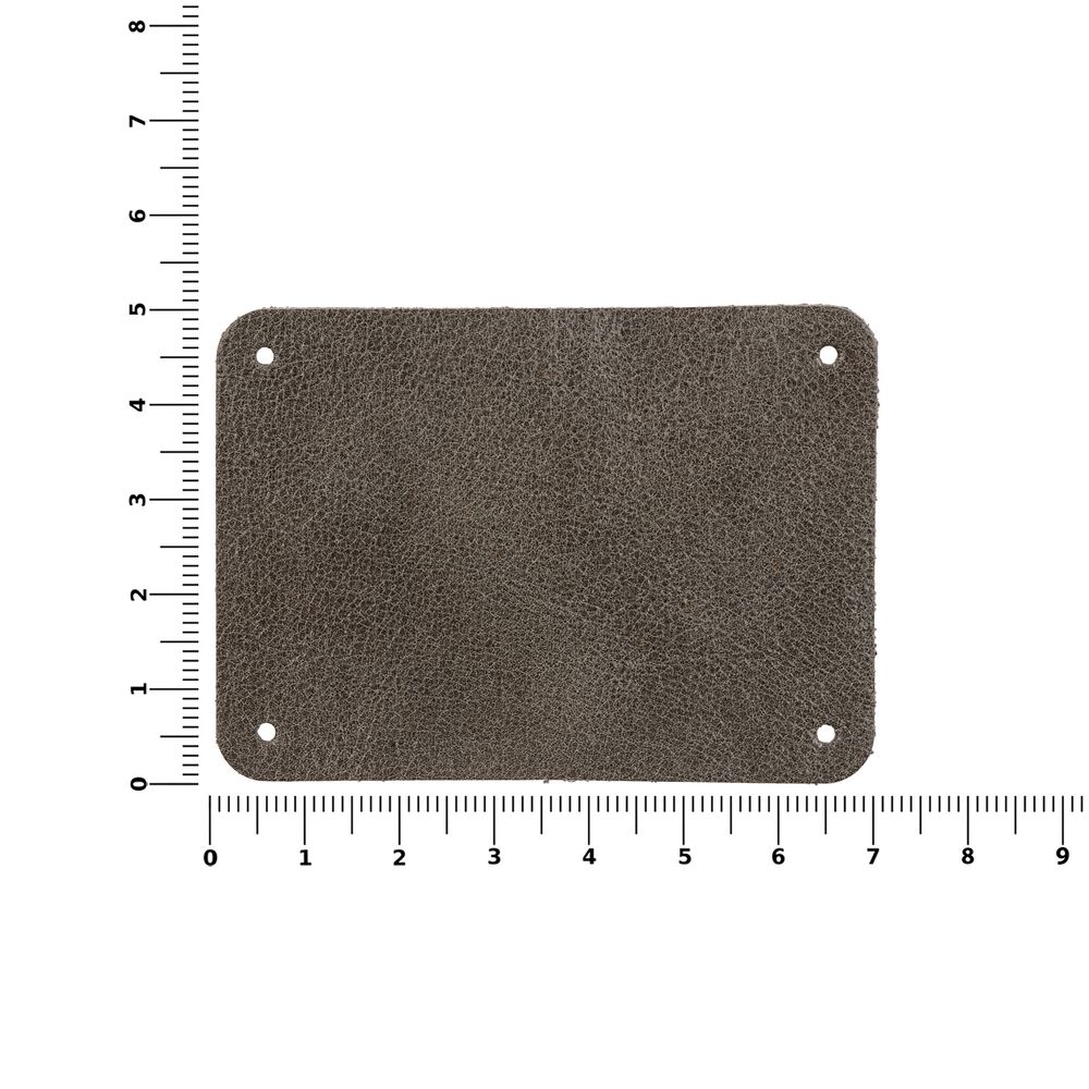 Лейбл кожаный Beta, XL, серый — изображение 4