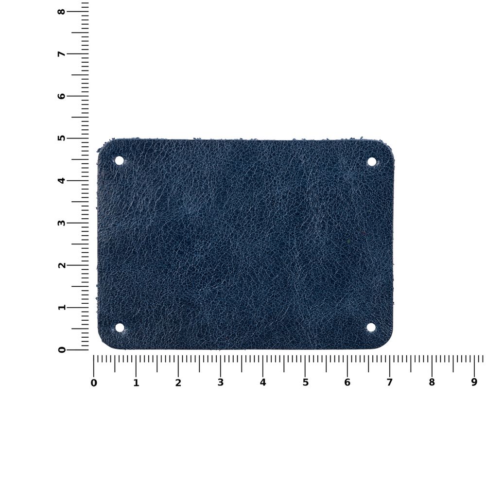 Лейбл кожаный Beta, XL, синий — изображение 4