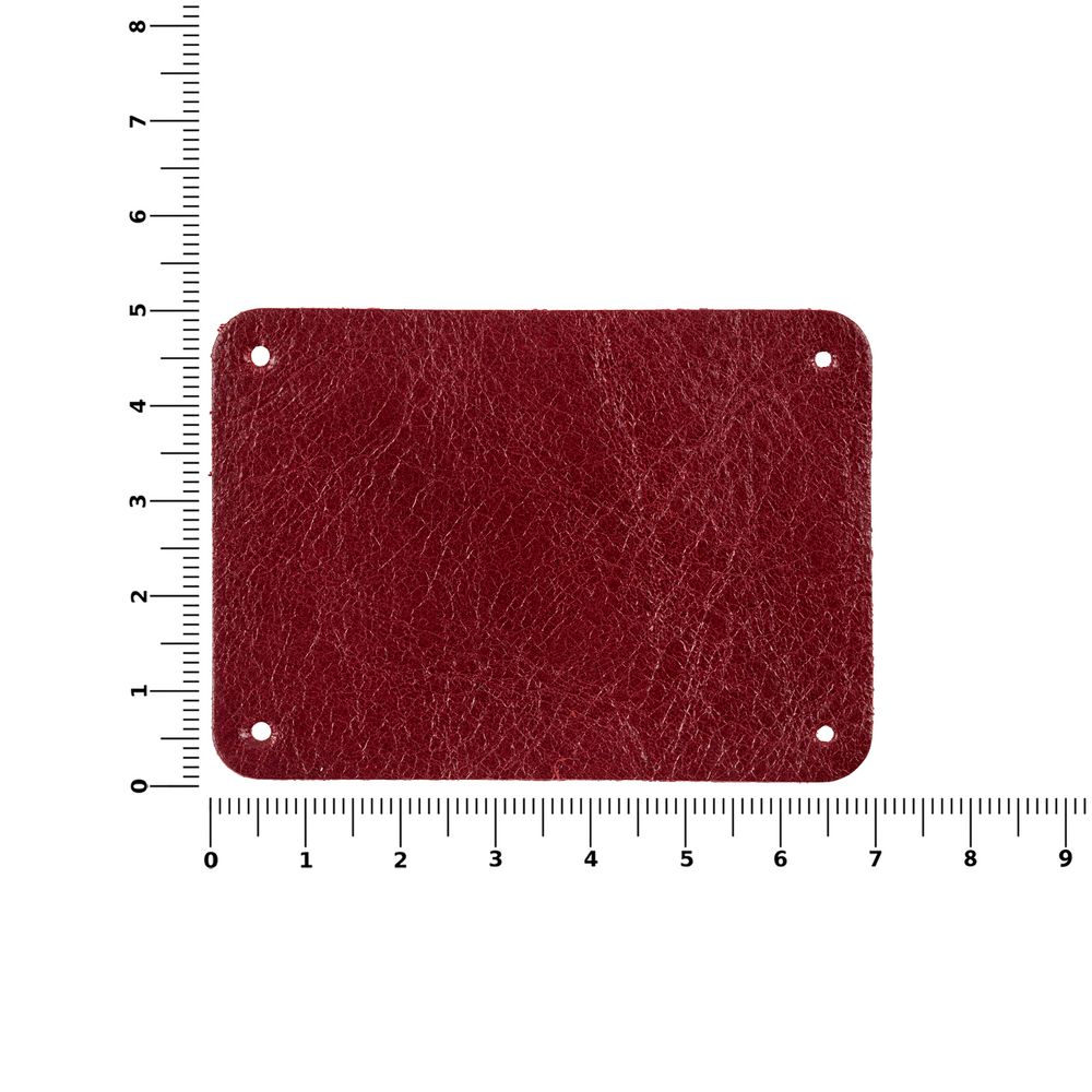 Лейбл кожаный Beta, XL, красный — изображение 4