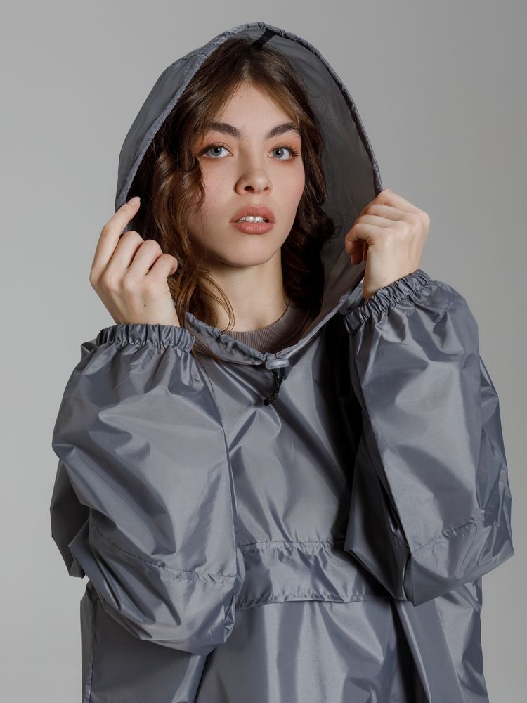 Дождевик-анорак Alatau, серый, единый размер — изображение 13