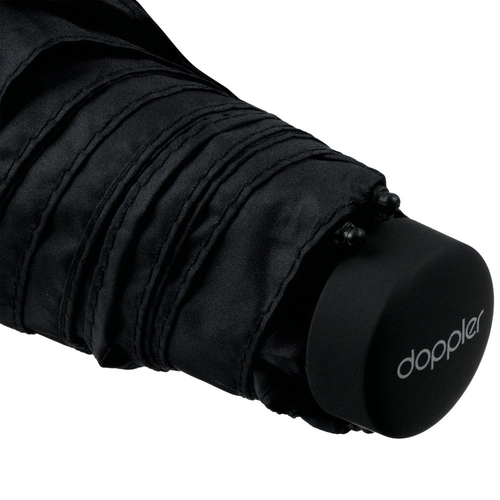 Зонт складной Zero Large, черный — изображение 8