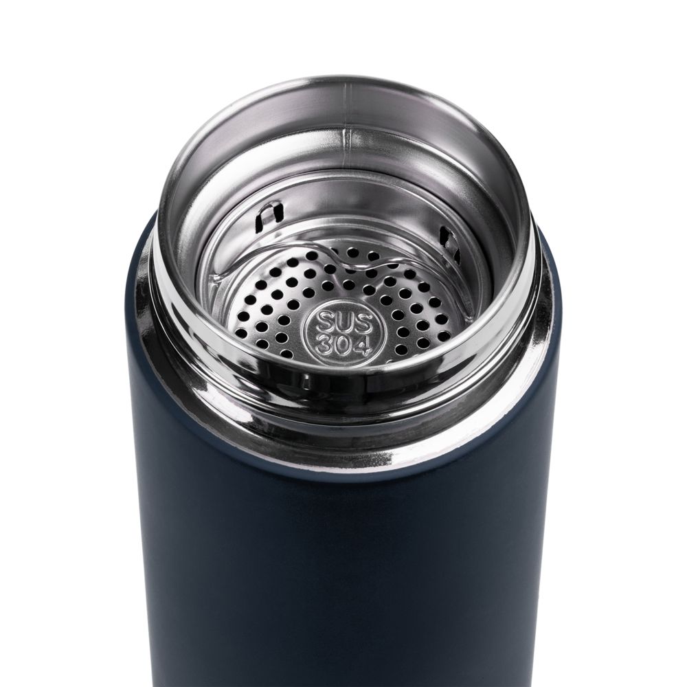 Термос с ситечком Percola, темно-синий — изображение 4