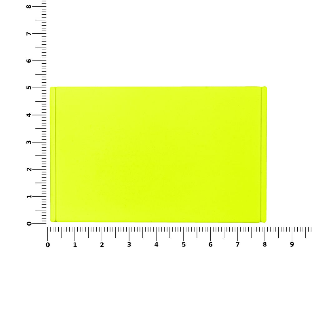 Лейбл из ПВХ Dzeta, ХL, желтый неон — изображение 3