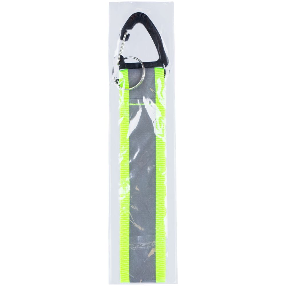 Светоотражающий брелок Flashline, серый с зеленым — изображение 5