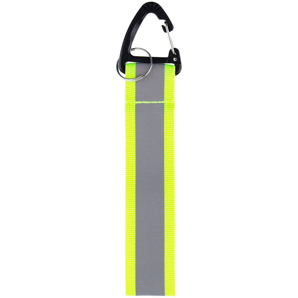 Светоотражающий брелок Flashline, серый с зеленым — изображение 4