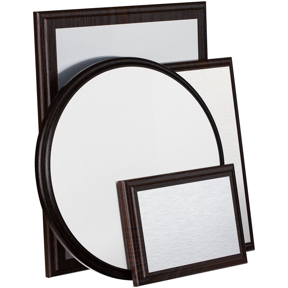 Плакетка Plaque, большая, вишня c серебристой пластиной — изображение 7