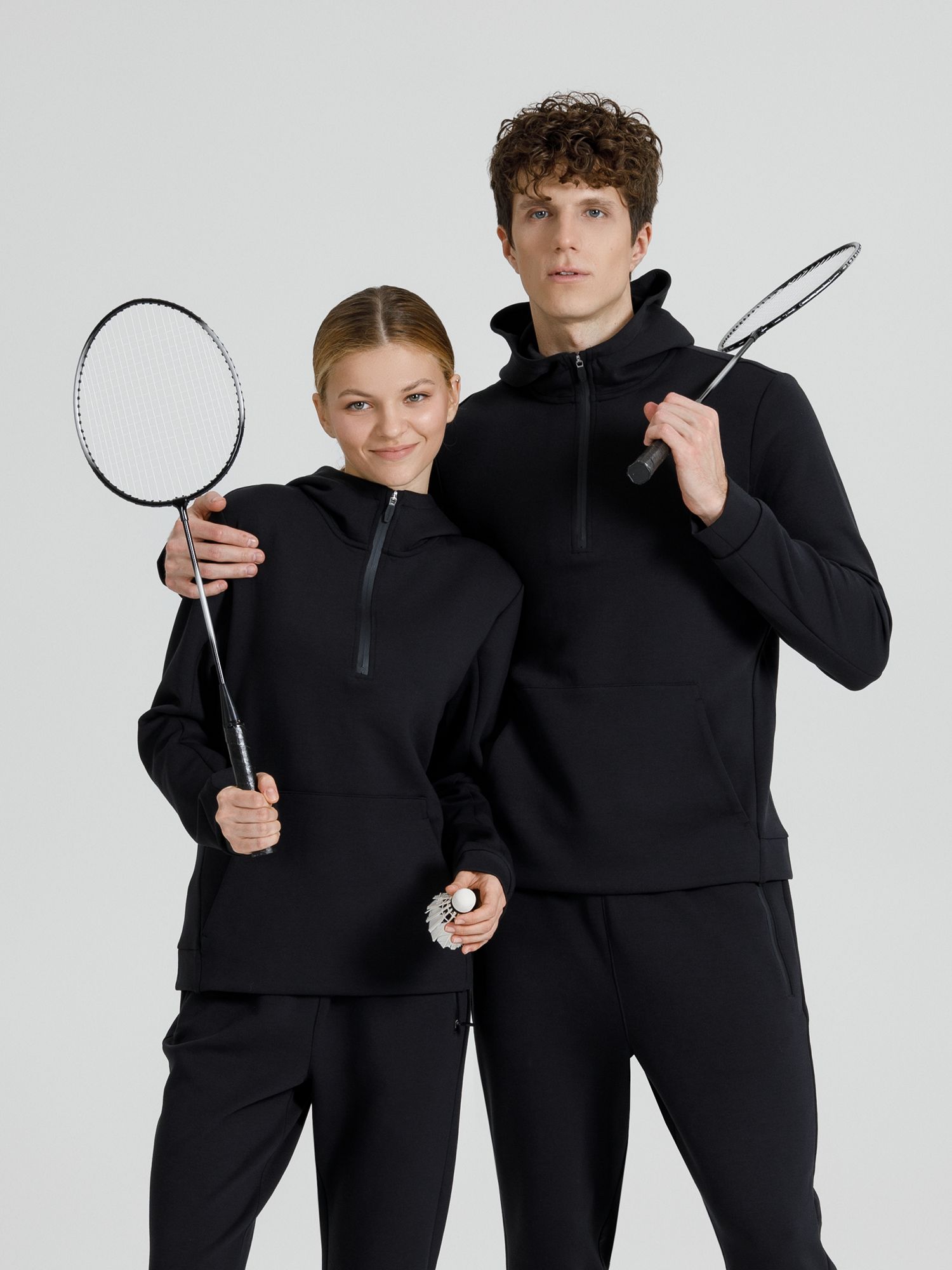 Набор для игры в бадминтон Gloucester, черно-серый — изображение 9