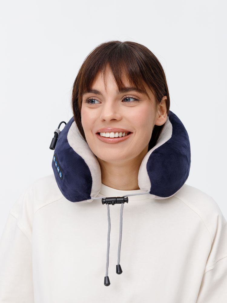 Дорожная подушка-массажер inRelax, синяя — изображение 17