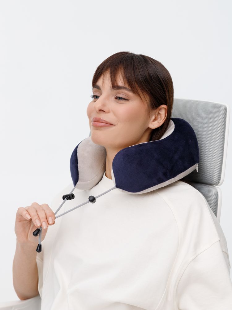 Дорожная подушка-массажер inRelax, синяя — изображение 22