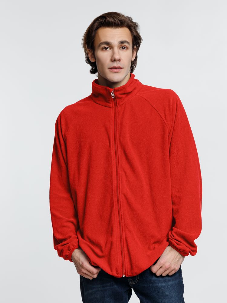 Куртка флисовая унисекс Fliska, красная — изображение 7