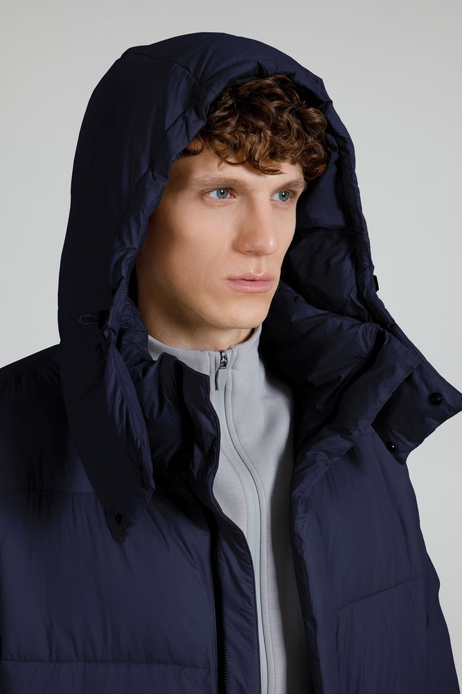 Пуховик унисекс Kapsula, темно-синий — изображение 14