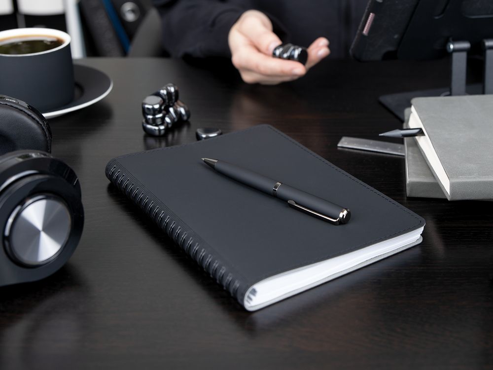 Ручка шариковая Inkish Gunmetal, белая — изображение 5