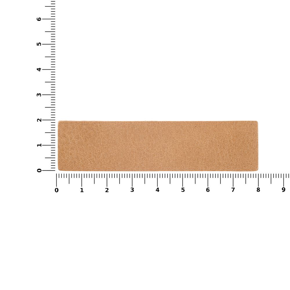 Лейбл кожаный Pasek, бежевый — изображение 4