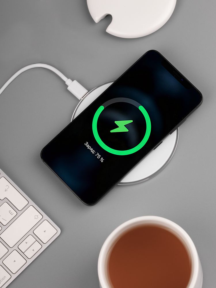 Кружка с подогревом и беспроводной зарядкой Dual Base ver. 2.0 Matt, белая — изображение 14