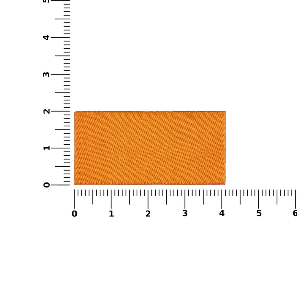 Лейбл тканевый Epsilon, XXS, оранжевый — изображение 4