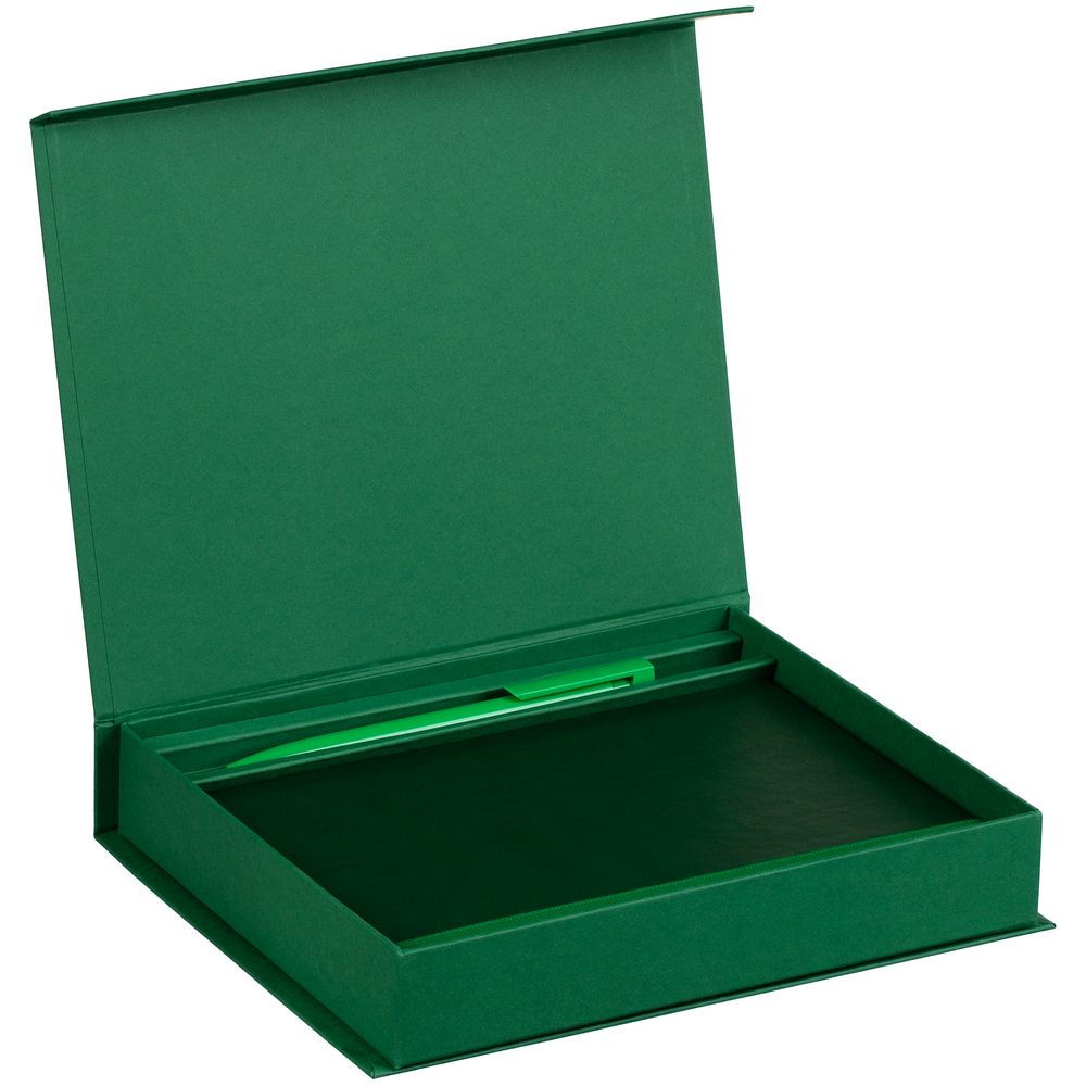 Коробка Duo под ежедневник и ручку, зеленая — изображение 5