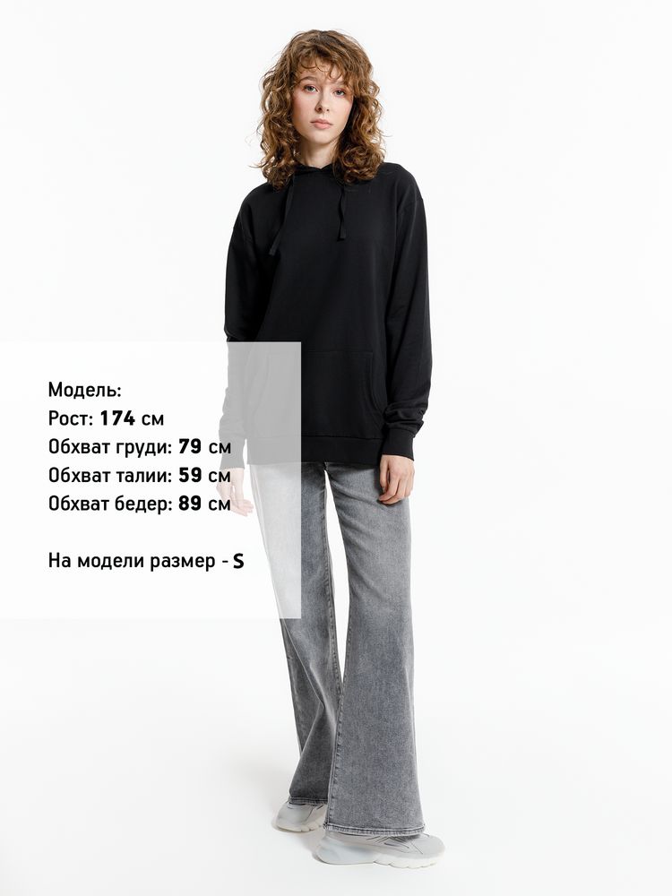 Худи унисекс Westray, черное — изображение 7