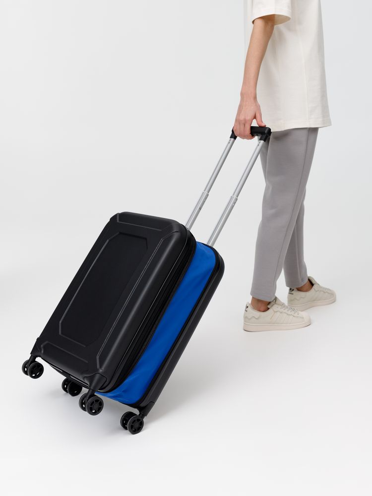 Чемодан Platta, черный с синим — изображение 14