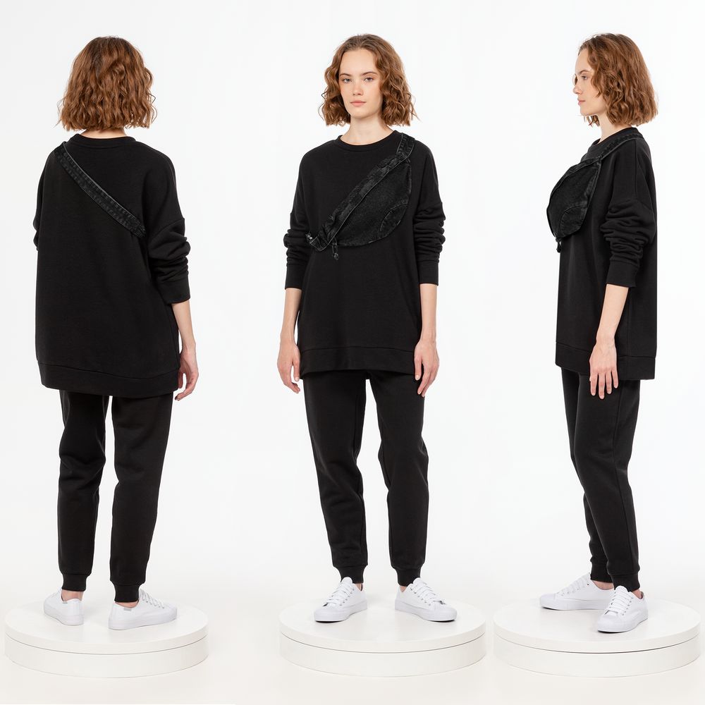 Поясная сумка W6, черная — изображение 7