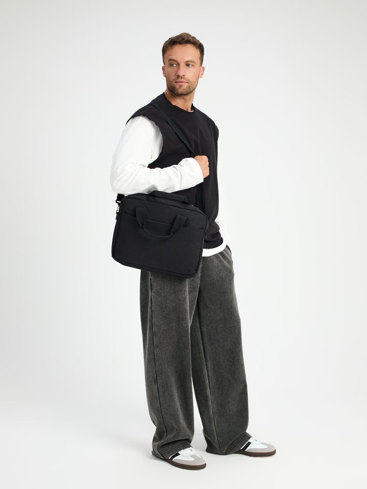 Сумка для ноутбука Delegate, черная — изображение 10