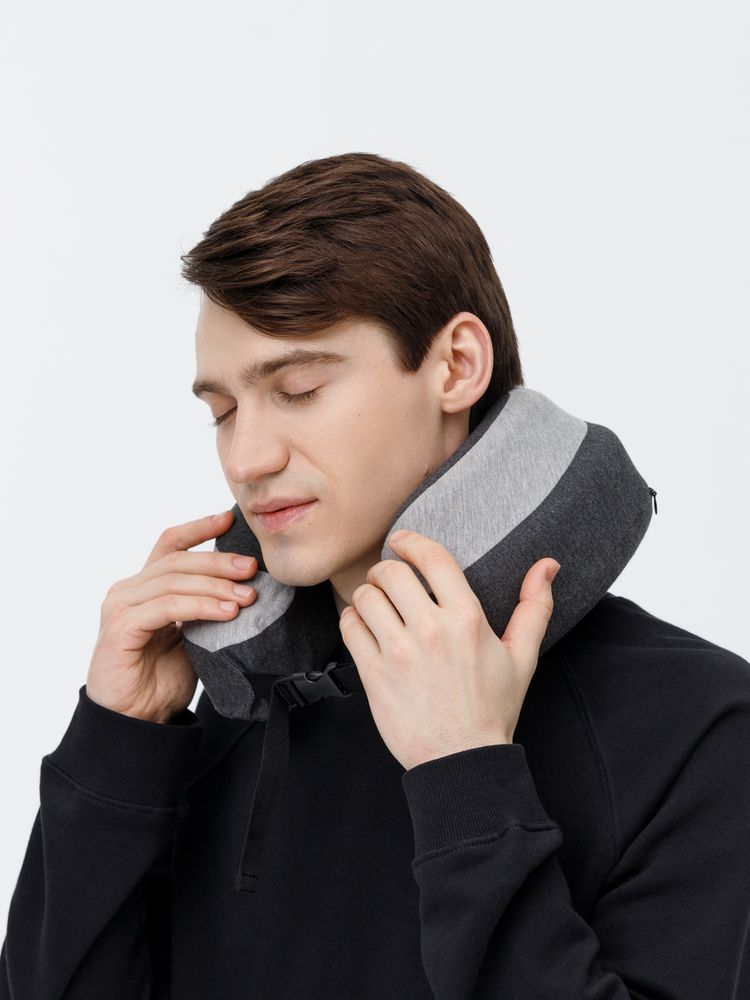 Дорожная подушка Piligrim, серая — изображение 14