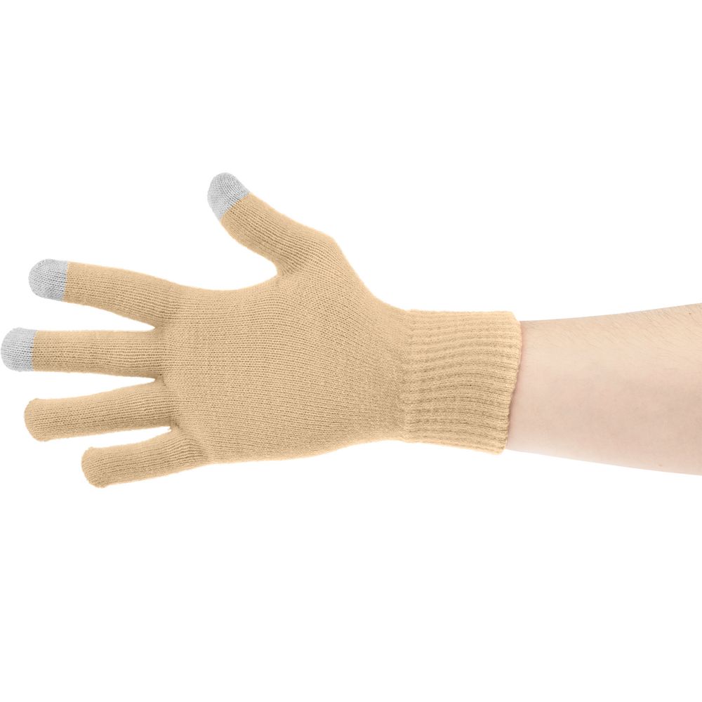 Перчатки сенсорные Urban Flow, бежевые — изображение 4