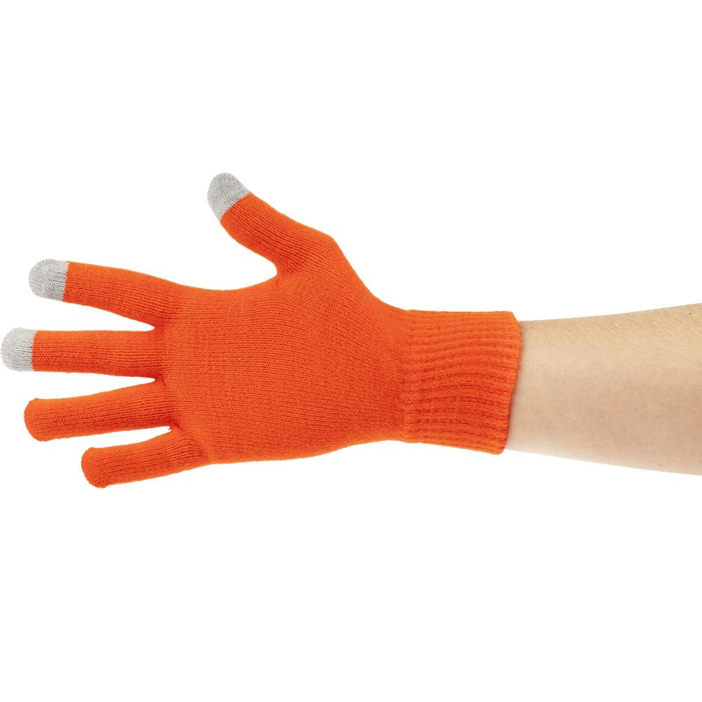 Перчатки сенсорные Urban Flow, оранжевые — изображение 4