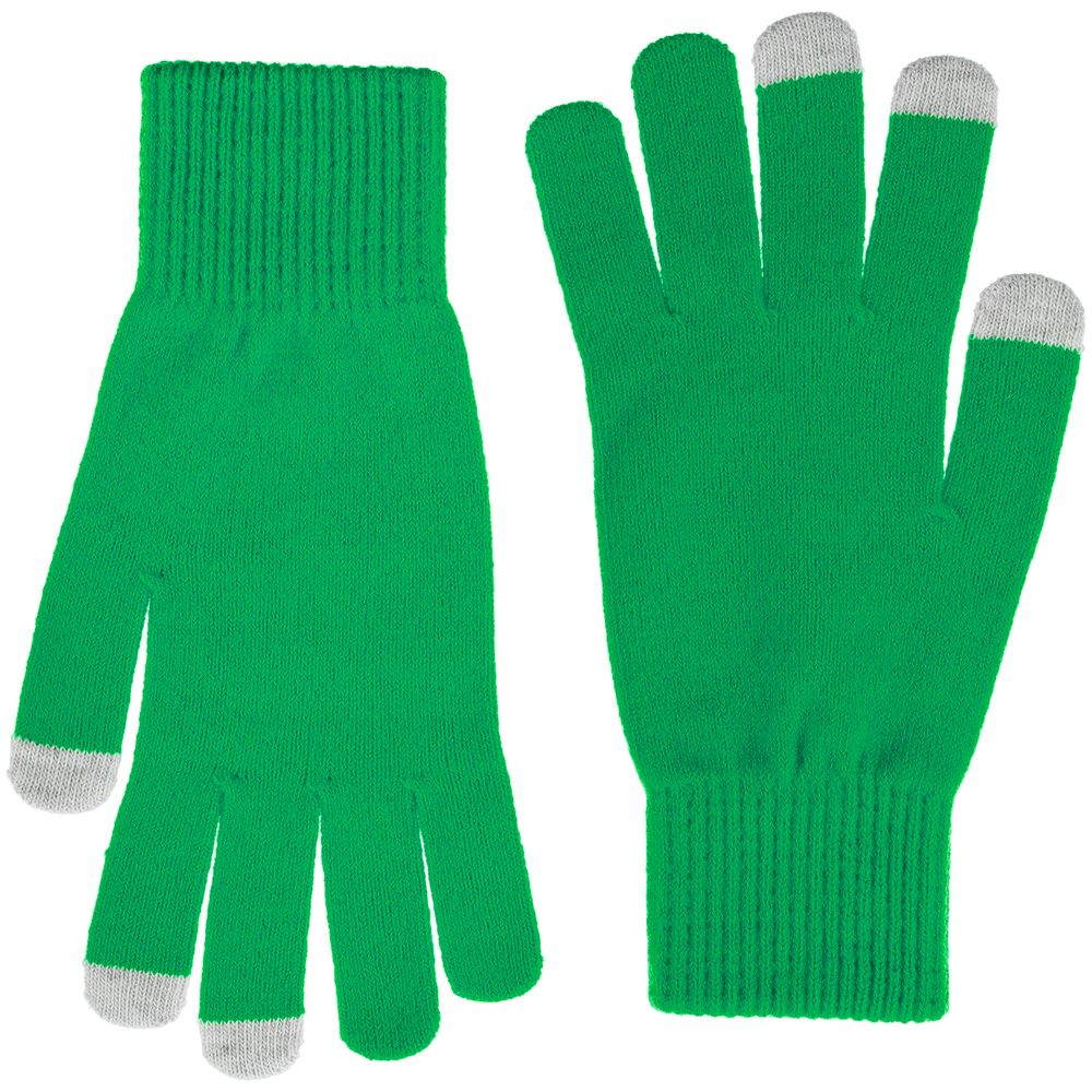 Перчатки сенсорные Urban Flow, зеленые — изображение 3