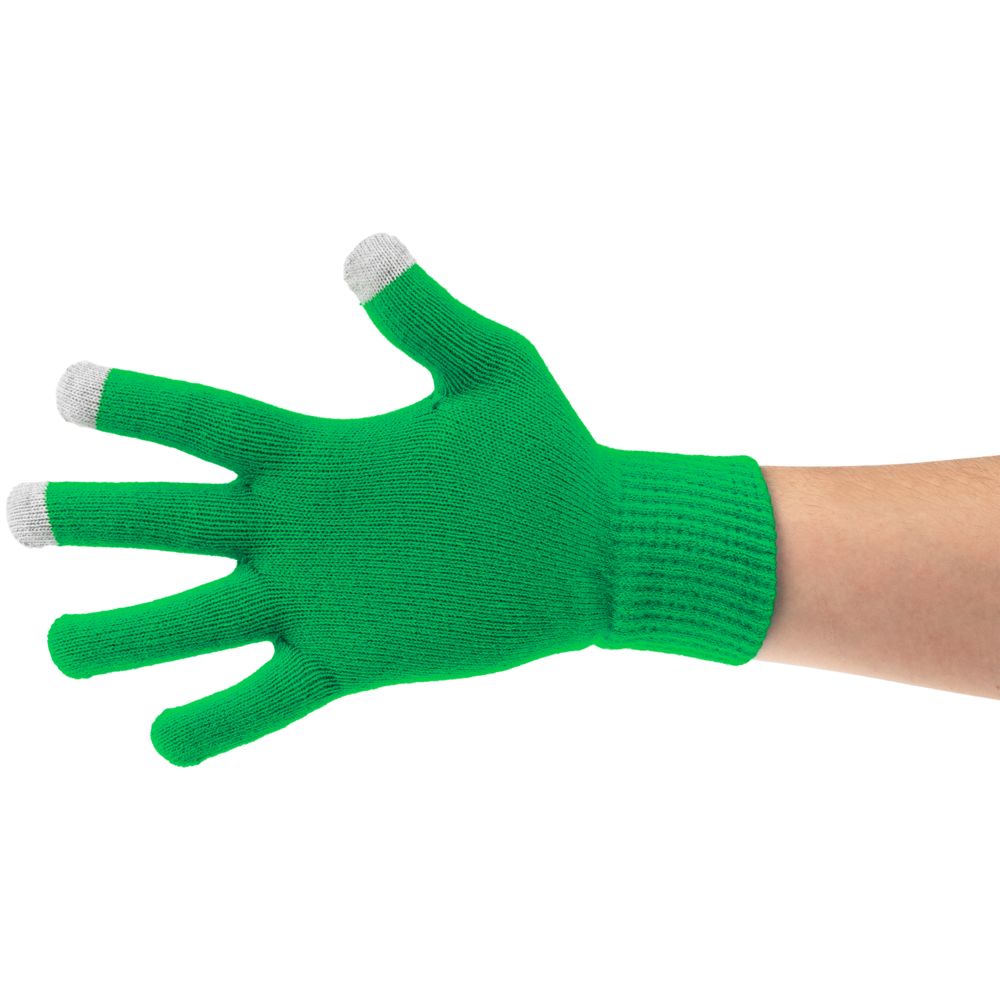 Перчатки сенсорные Urban Flow, зеленые — изображение 4