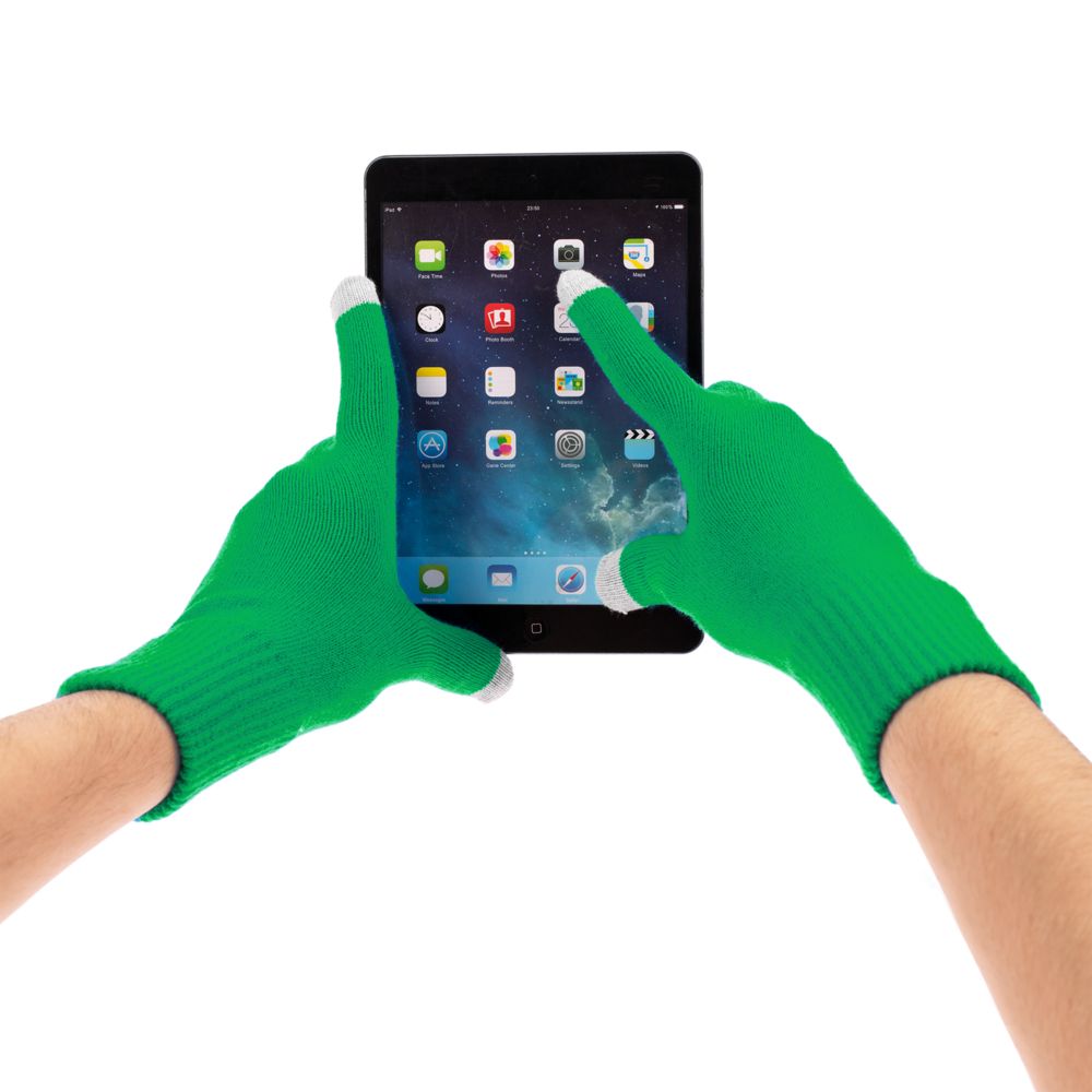 Перчатки сенсорные Urban Flow, зеленые — изображение 5