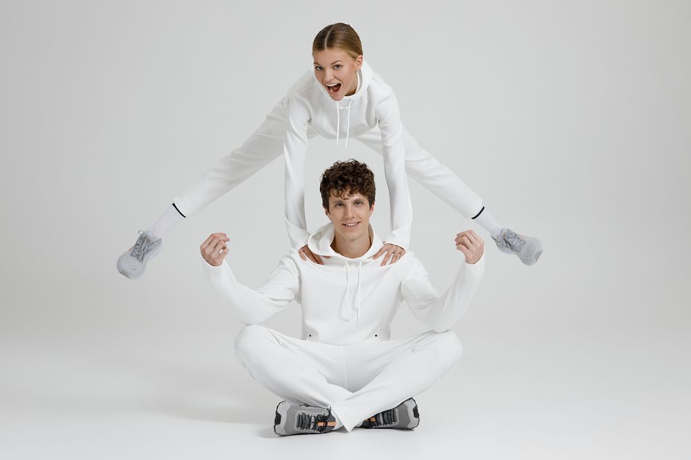 Худи унисекс Begi, молочно-белое — изображение 18