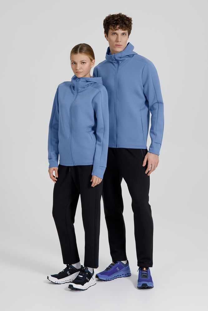 Куртка с капюшоном унисекс Begi, синяя — изображение 17