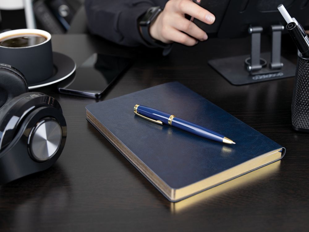 Ручка шариковая Letra Gold, глянцевая, черная — изображение 6