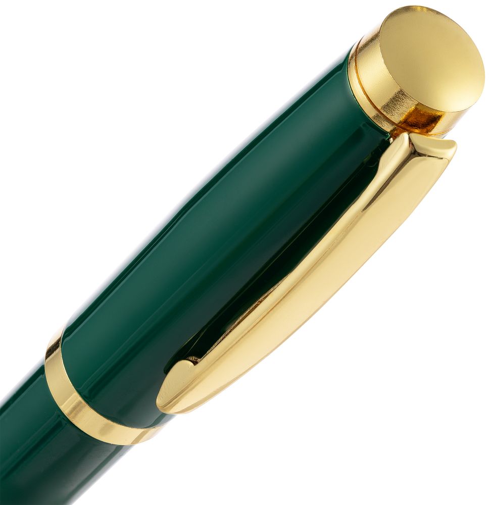 Ручка шариковая Letra Gold, глянцевая, темно-зеленая — изображение 5