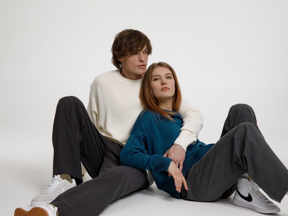 Джемпер оверсайз унисекс Stated в сумке, белый (молочный) — изображение 12