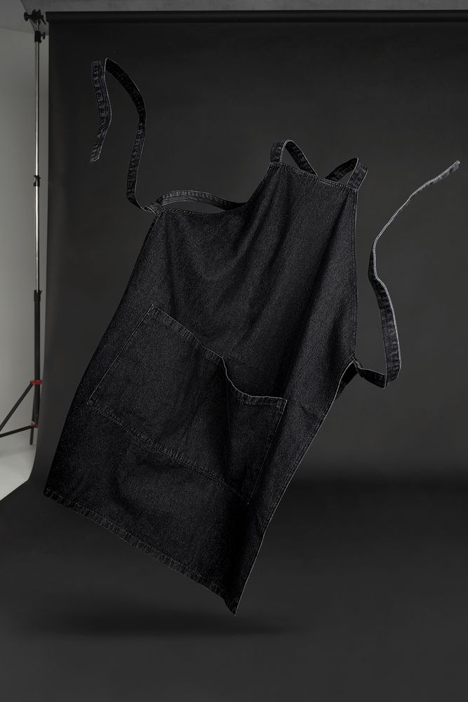 Фартук джинсовый E2, черный — изображение 4