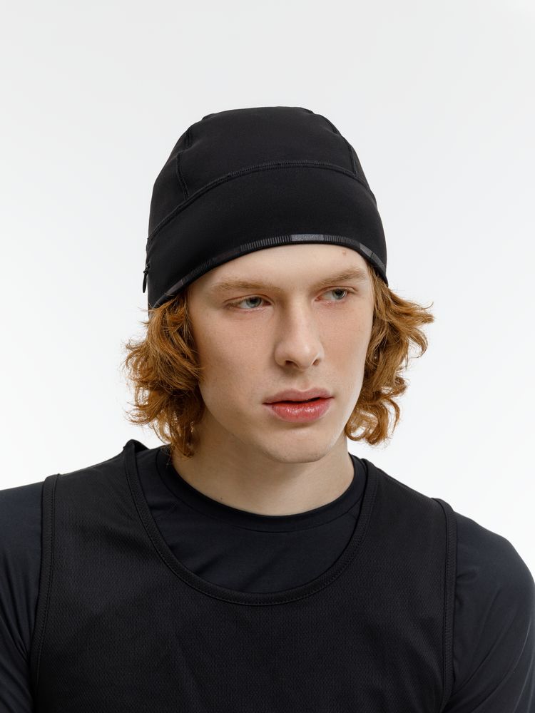 Спортивная шапка утепленная Jogge, черная — изображение 11