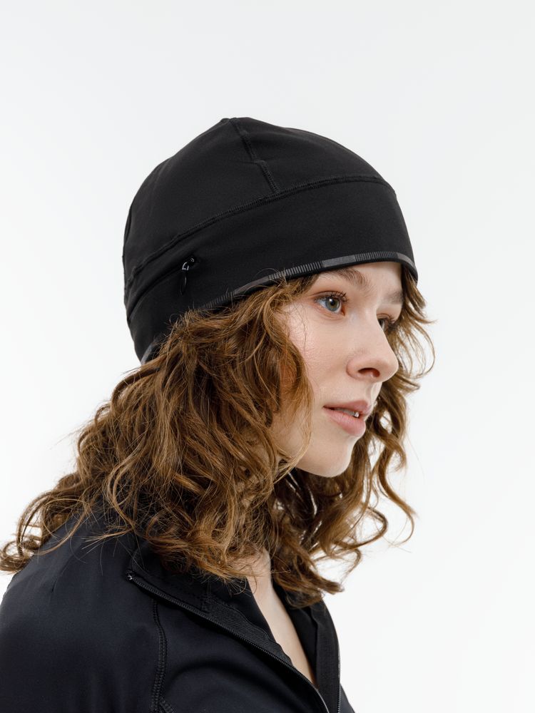 Спортивная шапка утепленная Jogge, черная — изображение 10