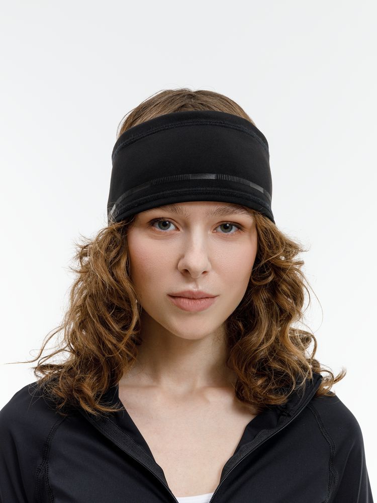 Спортивная повязка утепленная Jogge, черная — изображение 9