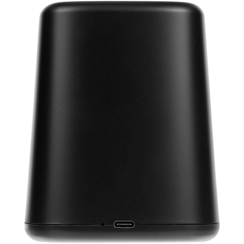 Настольный органайзер с зарядкой, лампой, вентилятором и подсветкой лого powerTower, черный — изображение 8