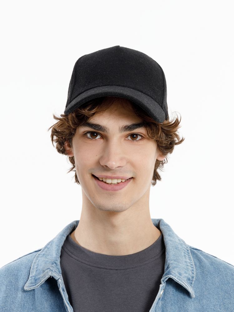 Бейсболка Woolridge, черная — изображение 6