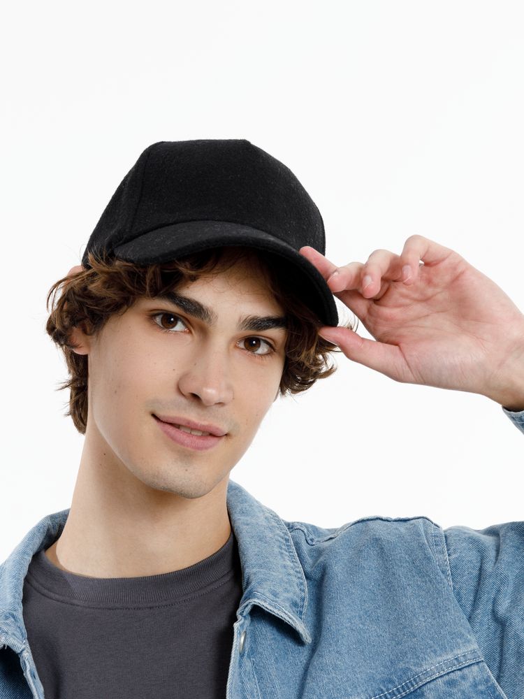 Бейсболка Woolridge, черная — изображение 7