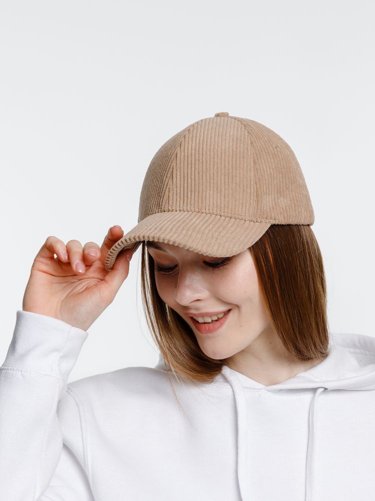 Бейсболка Soft Core, бежевая — изображение 7