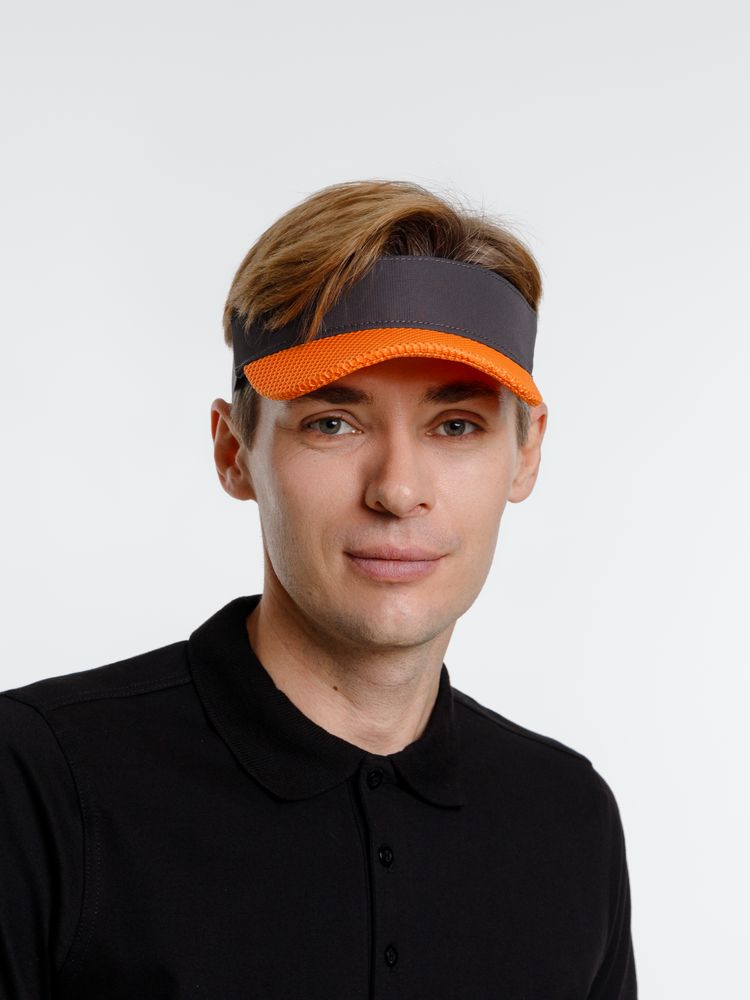 Козырек Grand Slam, темно-серый с оранжевым — изображение 9