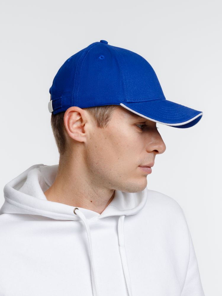 Бейсболка Spiker, ярко-синяя с белым — изображение 7