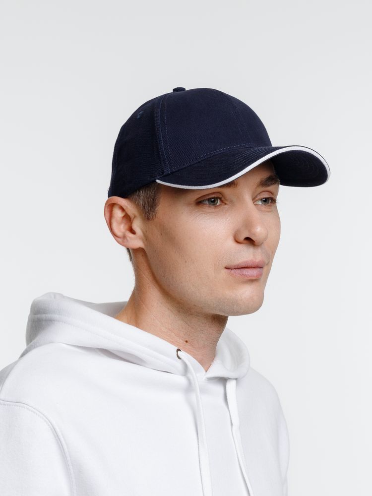 Бейсболка Spiker, темно-синяя с белым — изображение 9