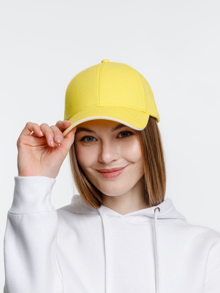 Бейсболка Spiker, желтая с белым — изображение 9