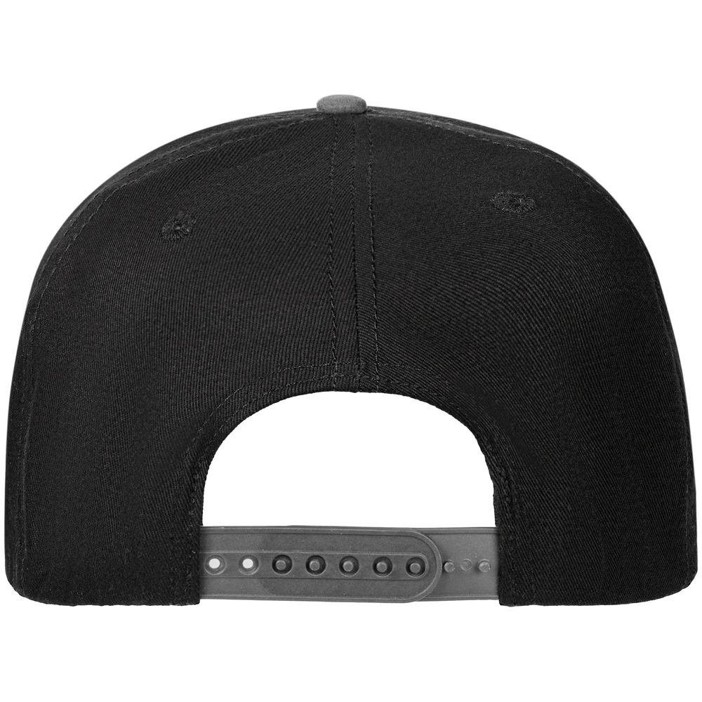 Бейсболка Foreside с прямым козырьком, черная с серым — изображение 5